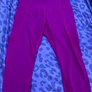 Cropped Pink Athleta leggings
